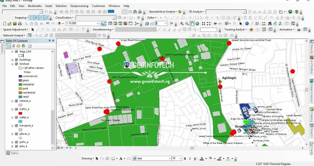 Lagos Ikeja Road Network Map