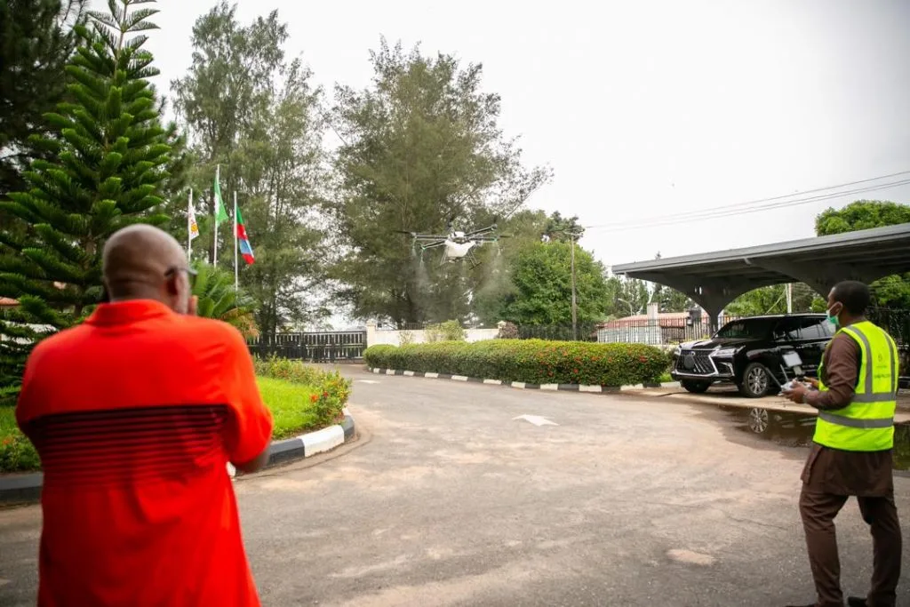 Drones Fighting COVID-19 in Nigeria