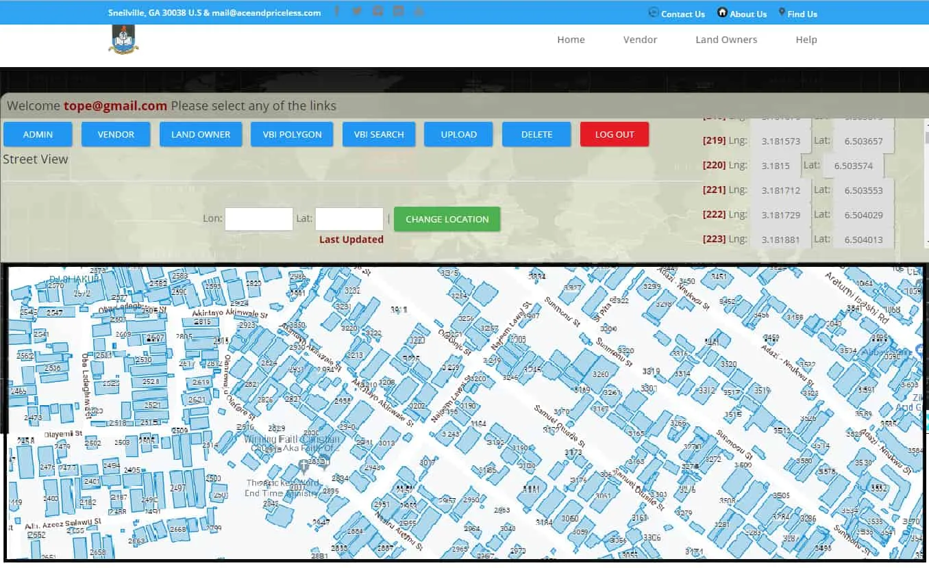 LASU Land Regularisation Portal Drone Inspection and Mapping Geoinfotech