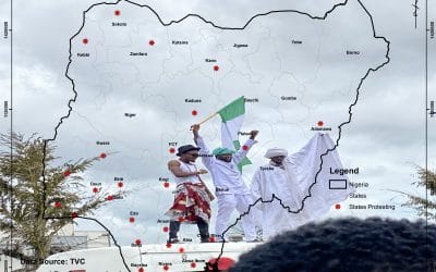 Location of the #EndSARS protest in Nigeria