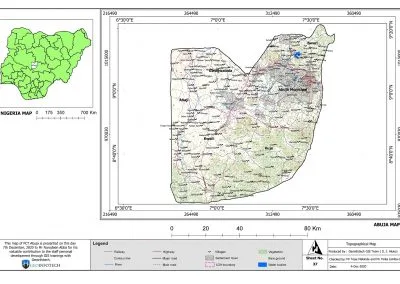 Abuja Topographical Map – HD GIS Mapping