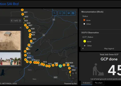 M and E GIS Dashboard for Control Establishment Project