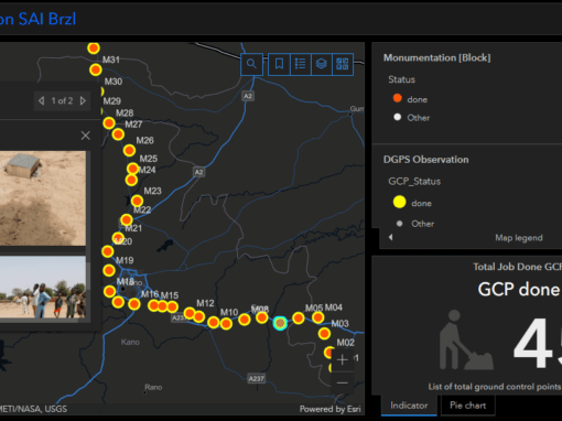 M and E GIS Dashboard for Control Establishment Project