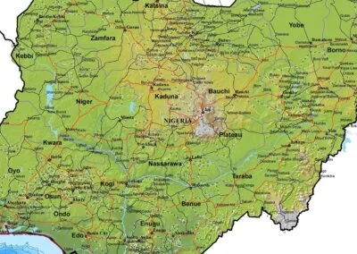 Nigeria Topographic Map – Project