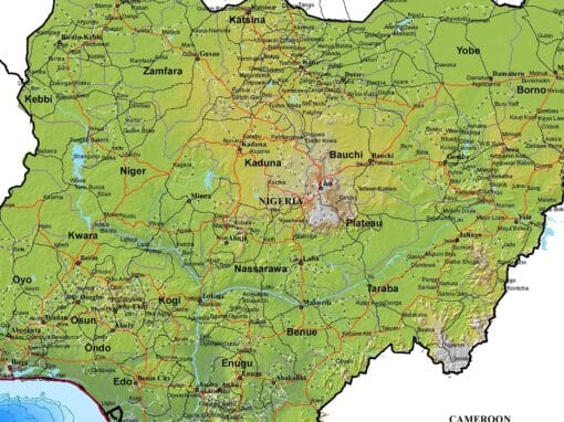 Nigeria Topographic Map – Project