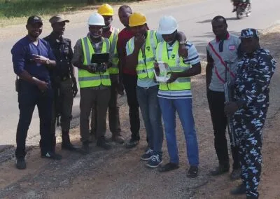100 Hectares Aerial Survey with Differential GPS of High Accuracy