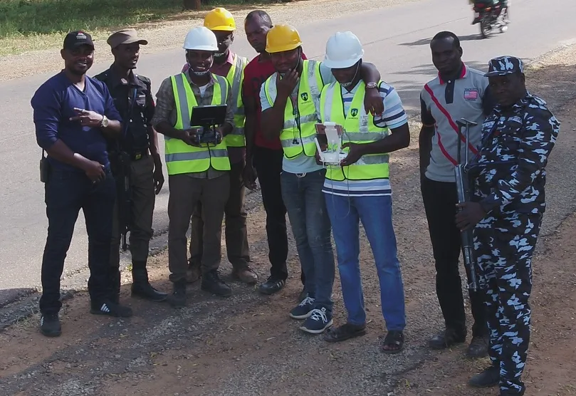 100 Hectares Aerial Survey with Differential GPS of High Accuracy