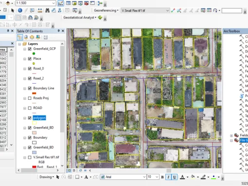 800 Building Plots Aerial Capture and Delineation for Database. Greenfield Estate