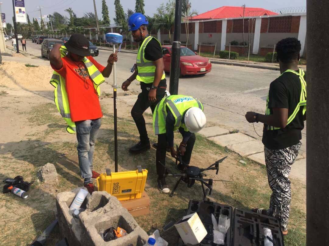 Ground Control and Drone Survey for Mast 3D Modeling