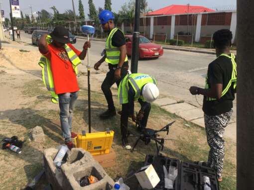 Ground Control and Drone Survey for Mast 3D Modeling