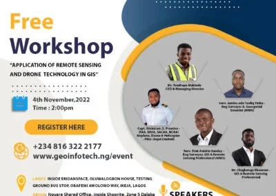 Anniversary-Workshop on the Application of Remote Sensing and Drone Technology in GIS -Abuja