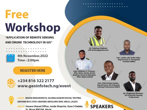 Anniversary-Workshop on the Application of Remote Sensing and Drone Technology in GIS -Abuja