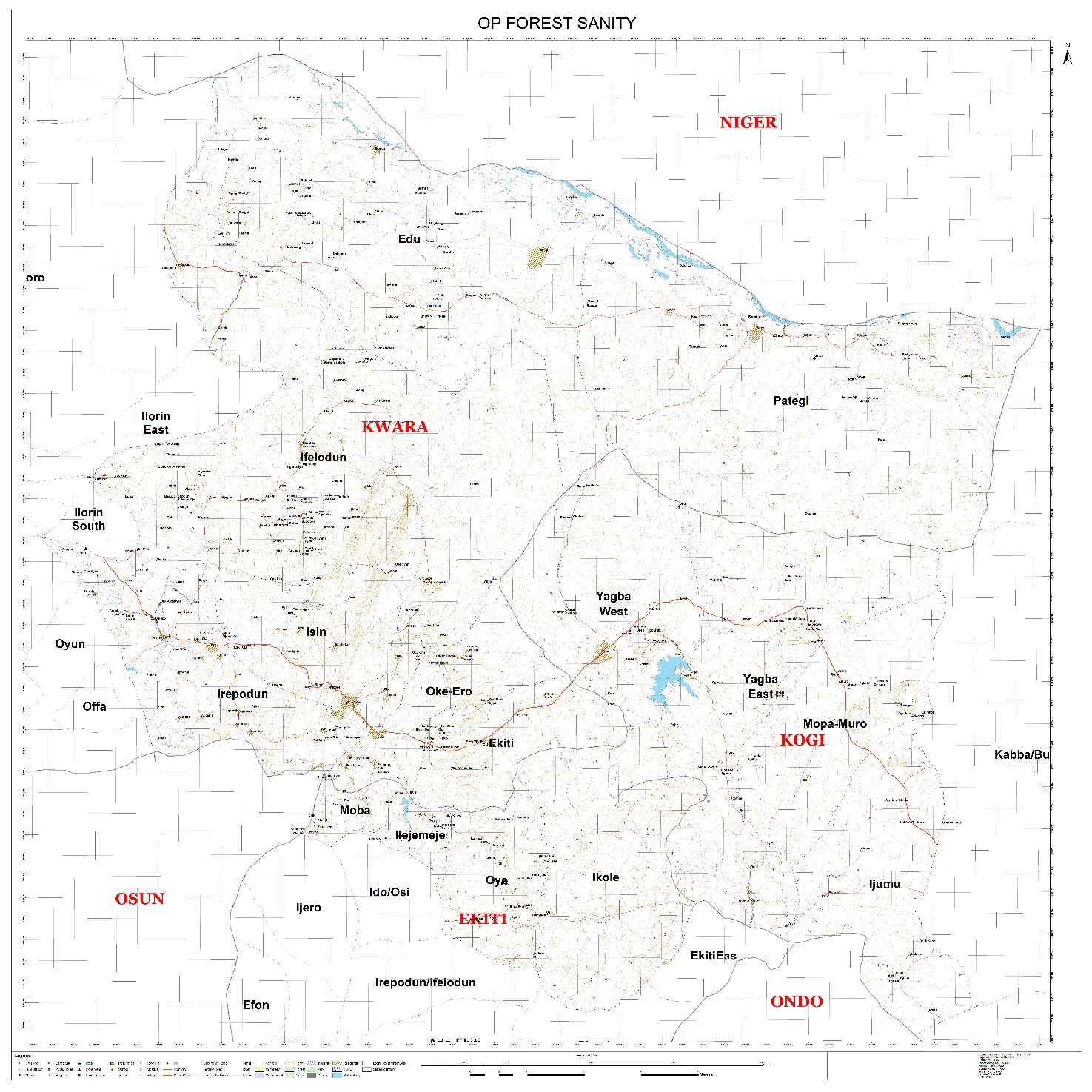 Topographic Mapping of Part of Kwara, Ekiti and Kogi State Local Government Area