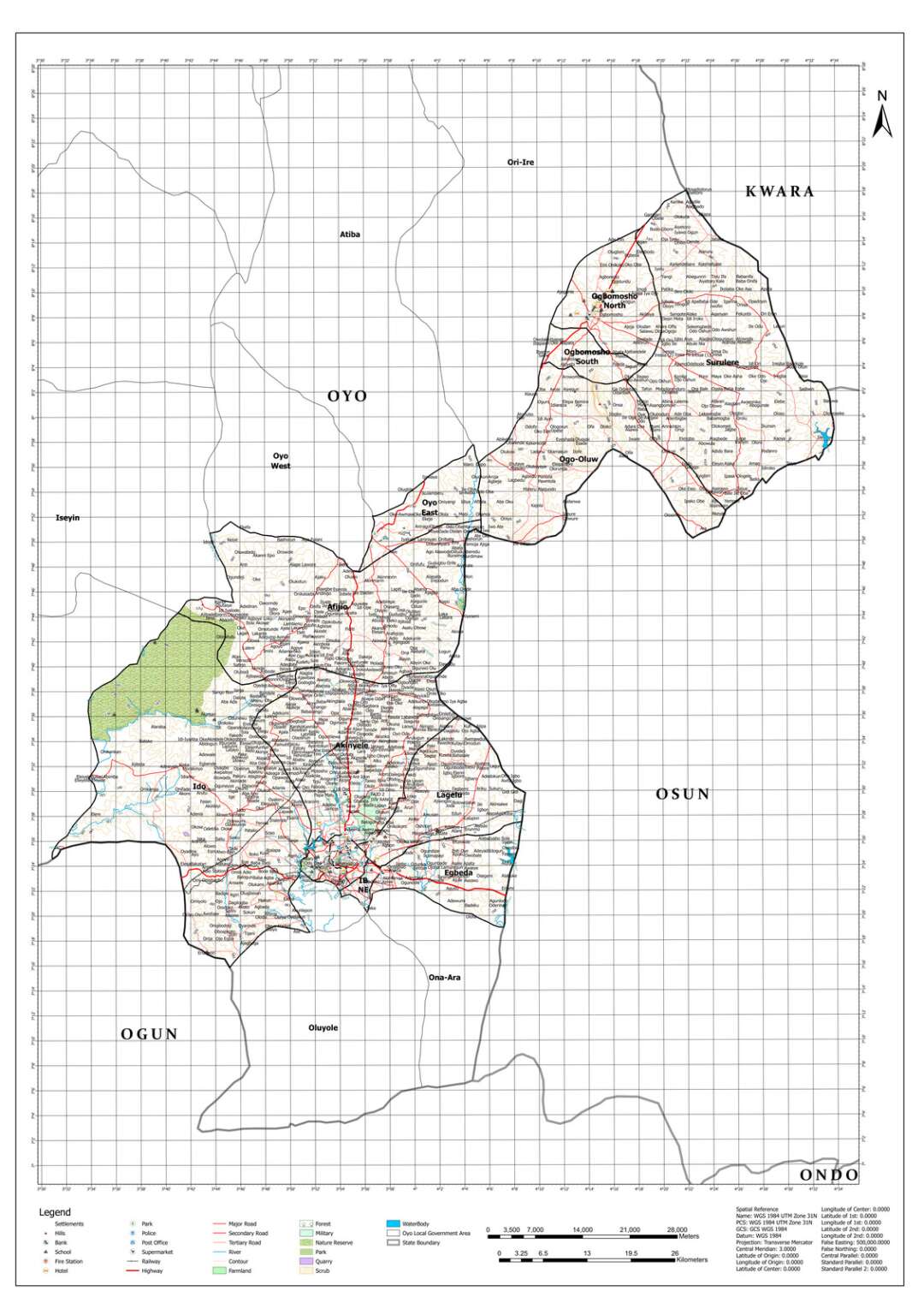 Topographic Mapping of Part of the Local Government Areas in Oyo State