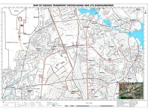Guide Map of Oshodi Transport Interchange Located in Lagos