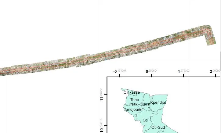 Drone Mapping of Parts of Lome Rail Line for Graceland Energy Located at Lome Togo
