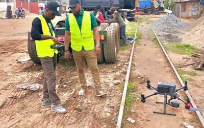 Drone Mapping of Parts of Lome Rail Line for Graceland Energy Located at Lome Togo
