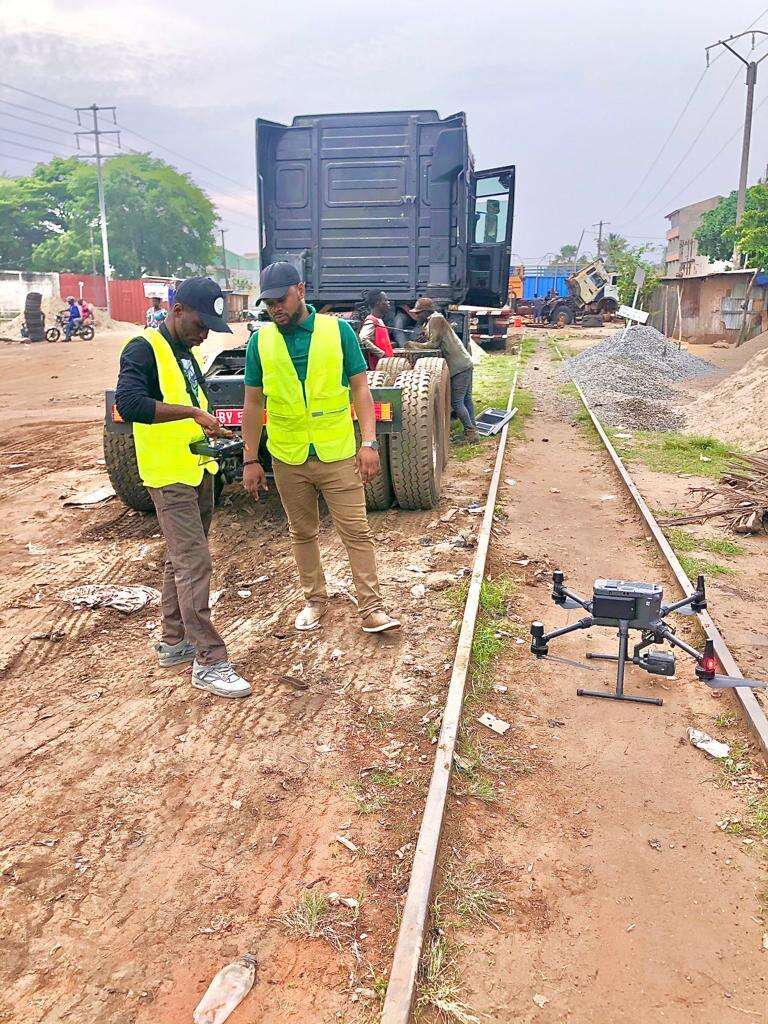 Drone Mapping of Parts of Lome Rail Line for Graceland Energy Located at Lome Togo