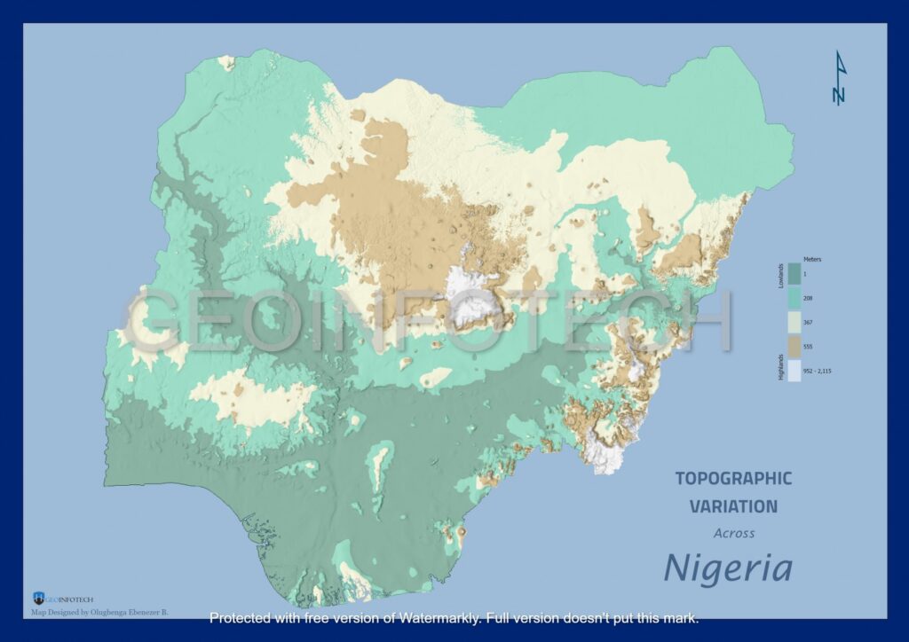 Nigeria Topographic Variation