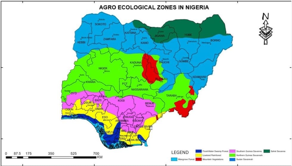 Agroecological Zones In Nigeria Agroecological Zones In Nigeria