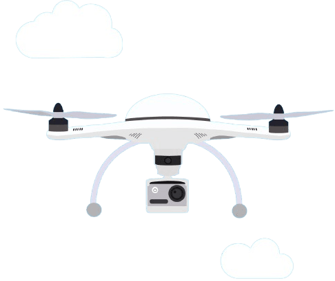 Drone flying