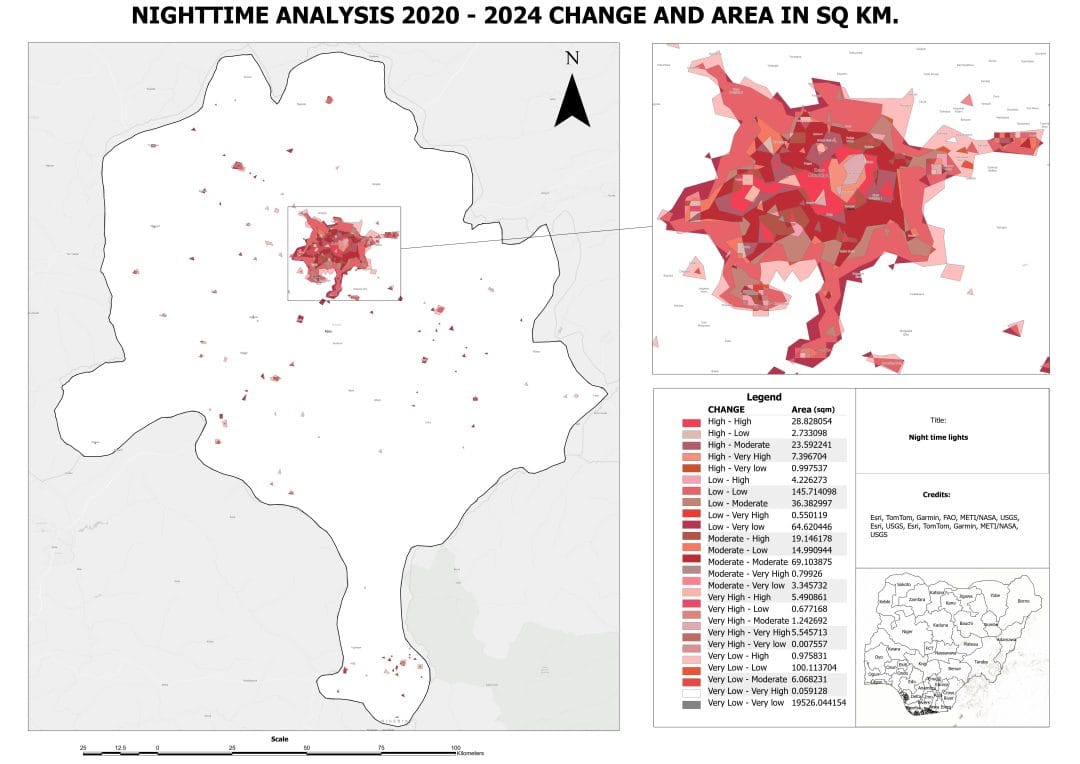 ANALYZING URBANIZATION TRENDS IN KANO STATE, NIGERIA USING NIGHTTIME LIGHTS REMOTE SENSING DATA