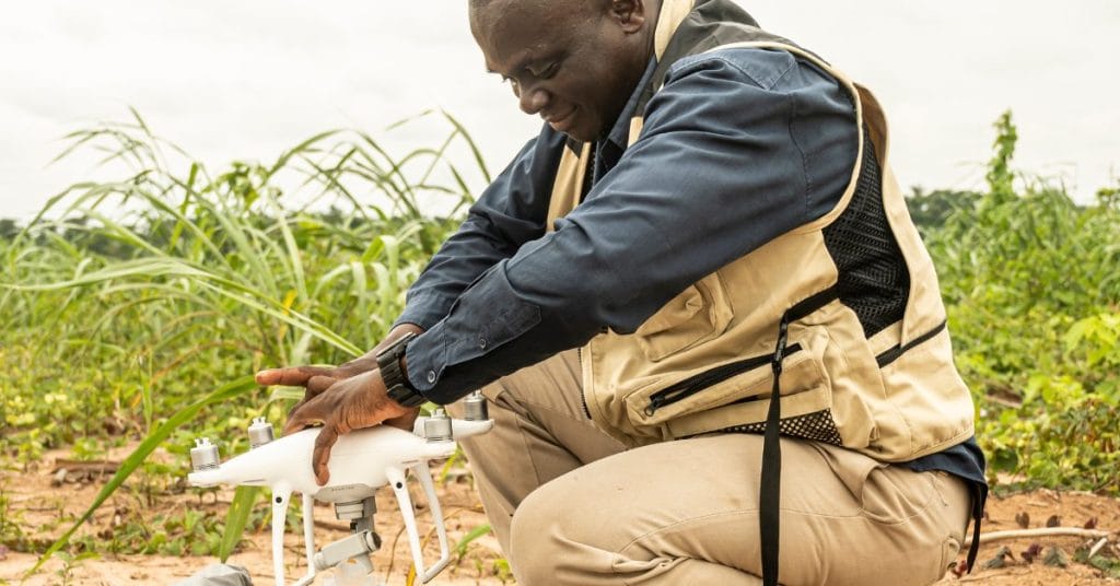 Land surveyors in Lagos using drone mapping for structural engineers 2025