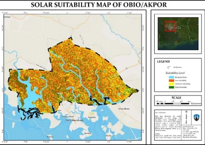 GEOSPATIAL ASSESSMENT OF OPTIMAL SOLAR ENERGY SITE SUITABILITY ACROSS OBIO/AKPOR LOCAL GOVERNMENT AREA, PORT HARCOURT USING SATELLITE DATA by Aderonke Lande